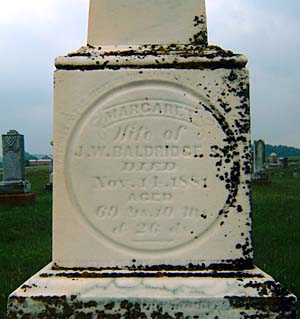 Tombstone of Margaret (McVey) Baldridge (181511881)