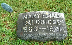 Tombstone of James T. McClanahan (1814-1892) and Sophia M. Baldridge (1815-1900)