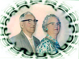 Albert A. Miller and Orpha Ruth Anderson on their 50th Wedding Anniversary, June 27, 1966