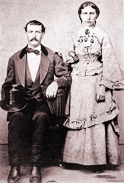 Andrew Rohrer Miller and Mary Magdeline Yoder on their Wedding day, September 17, 1872