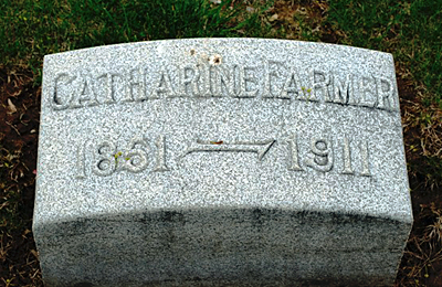 Catherine Miller Headstone (1851-1911)