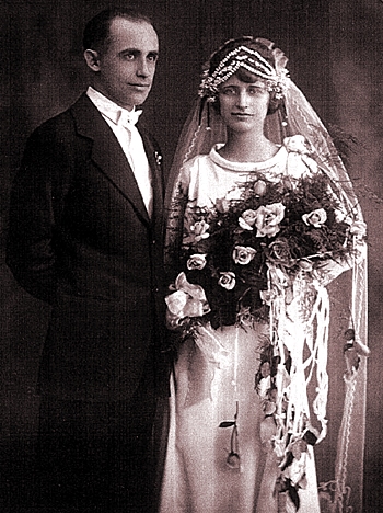 Mary Miller and John Elias Oliver on their Wedding Day, June 10, 1926