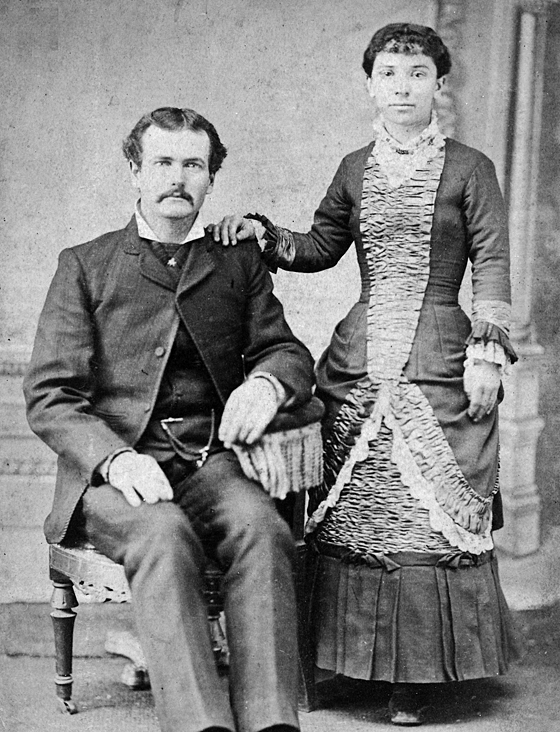 Jacob Rohrer Miller & Rosa Ann Boyer on their Wedding Day, September 24, 1882