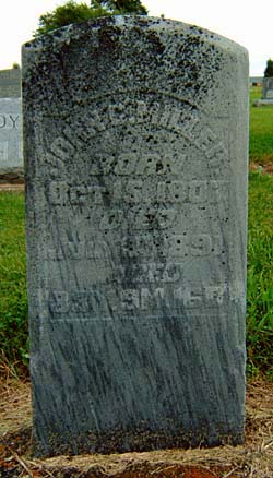 Headstone of John C. Miller Headstone (1807-1891)
