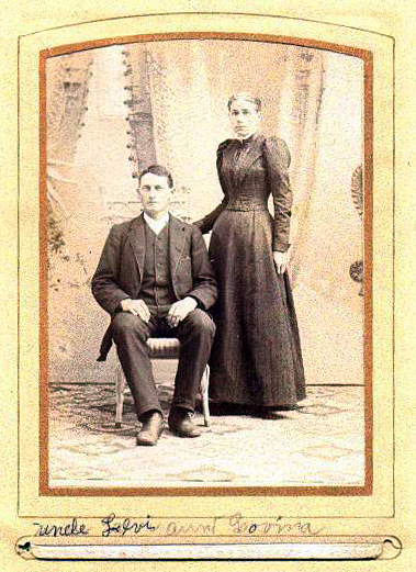 Levi Martin Miller (1863-1933) and his wife Livinia