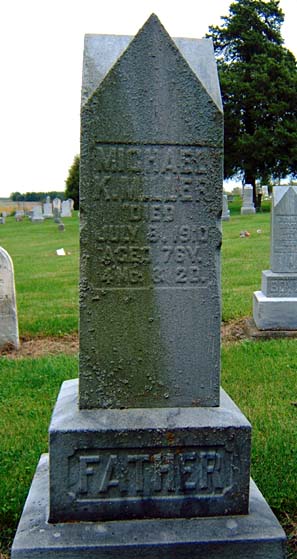 Headstone of Michael K. Miller (1834-1910)