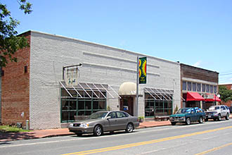 Miller Furniture Store at 201 Sount Adams in Welsh. Louisana; photograph taken in 2003 by Ron Cook