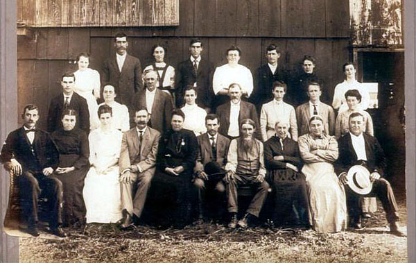 Moses Miller Family Portrait with in-laws