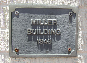 Miller Furniture Store plaque