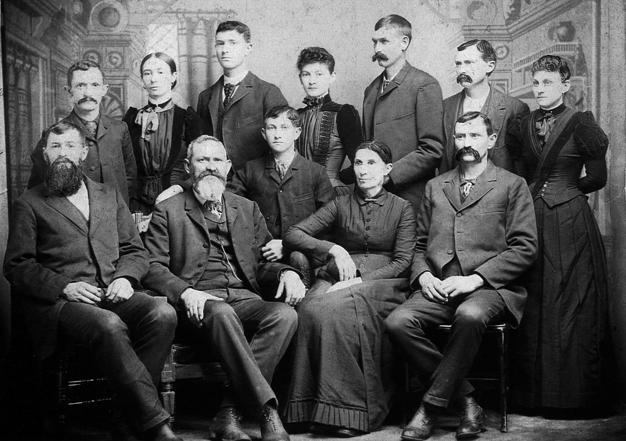 Henry & Belinda (DeLong) Decker Family Portrait - ca. 1885