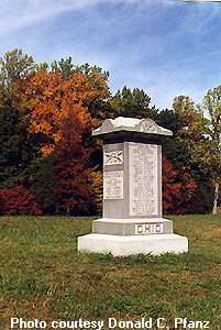 The 126th OVI Monument at Spotsylvania